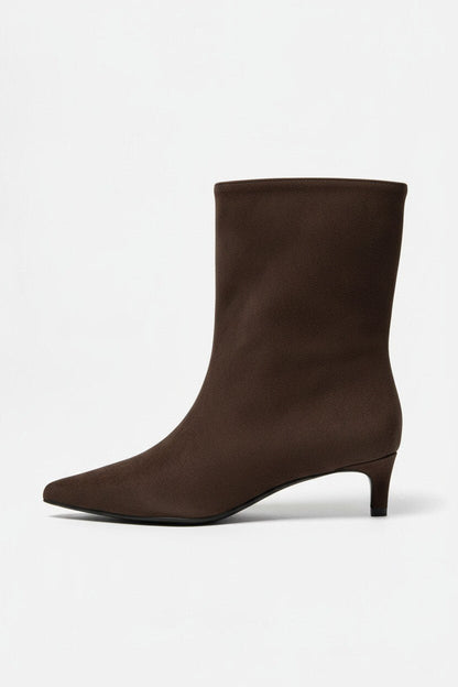 Chic Pointed-Toe Ankle Boots for Women