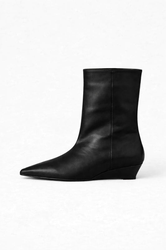 Chic Women's Slip On Pointed Ankle Boots - Modish World