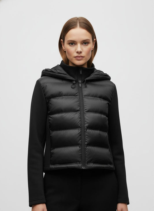 Chic Women's Black Down Jacket - Modish World