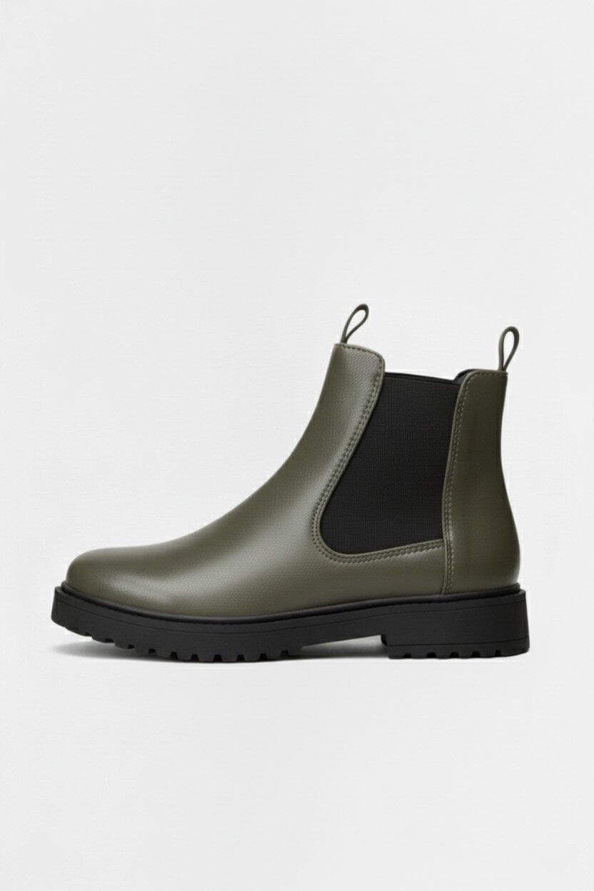 Trendy Womens Chelsea Boots - Comfortable Block Heel Design