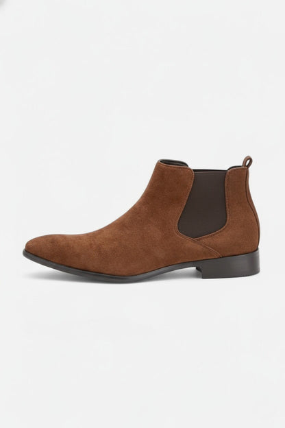 Stylish Men's Chelsea Boots - Elastic Side Ankle Boots
