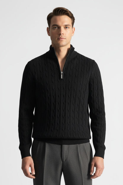 Stylish Men's Knit Sweater - Warm Winter Wool Blend - Modish World