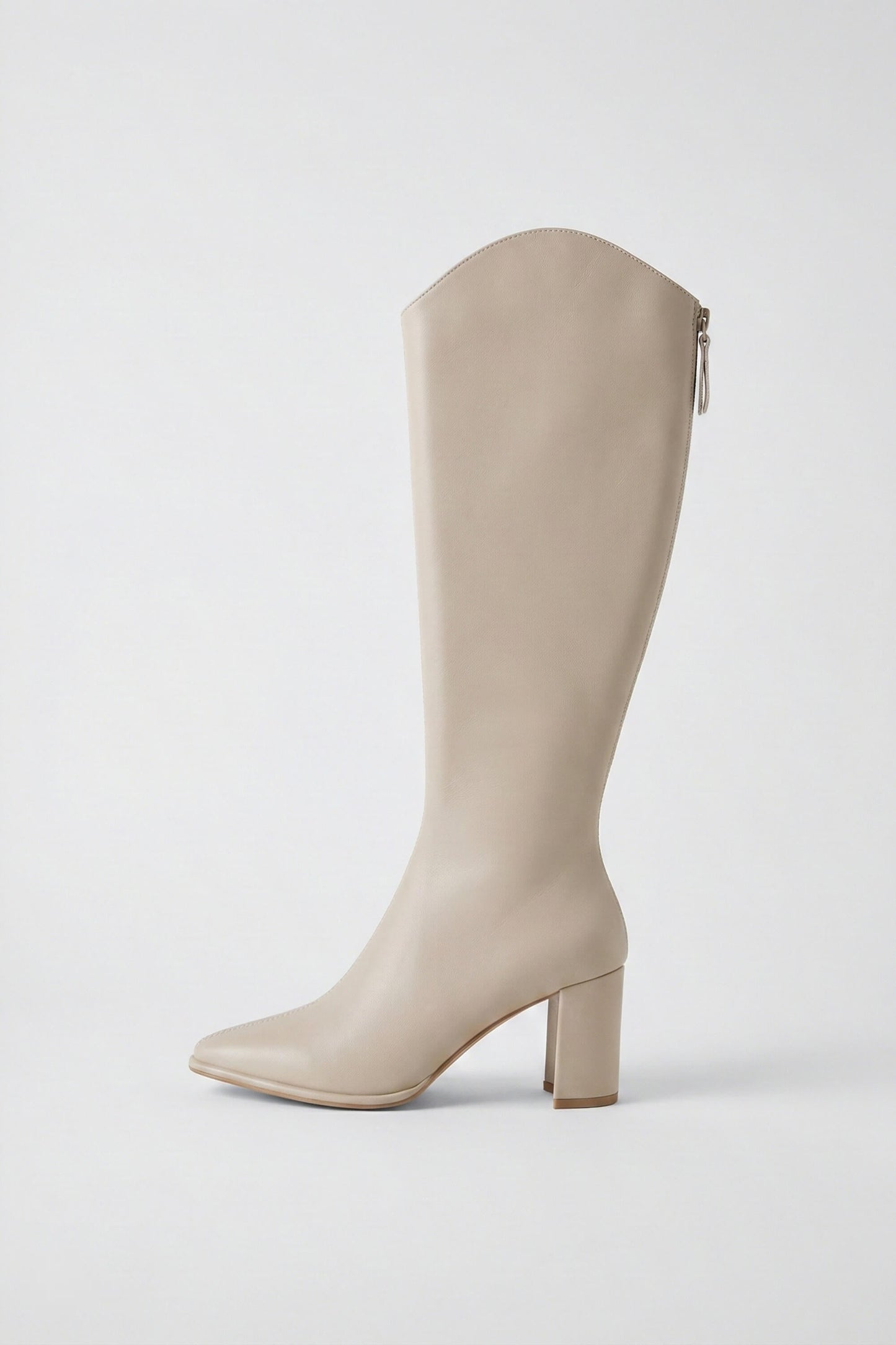 Trendy Women's Knee High Boots - Block Heel Style