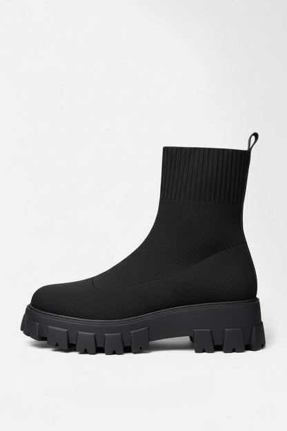 Warm Knitted Ankle Boots for Women