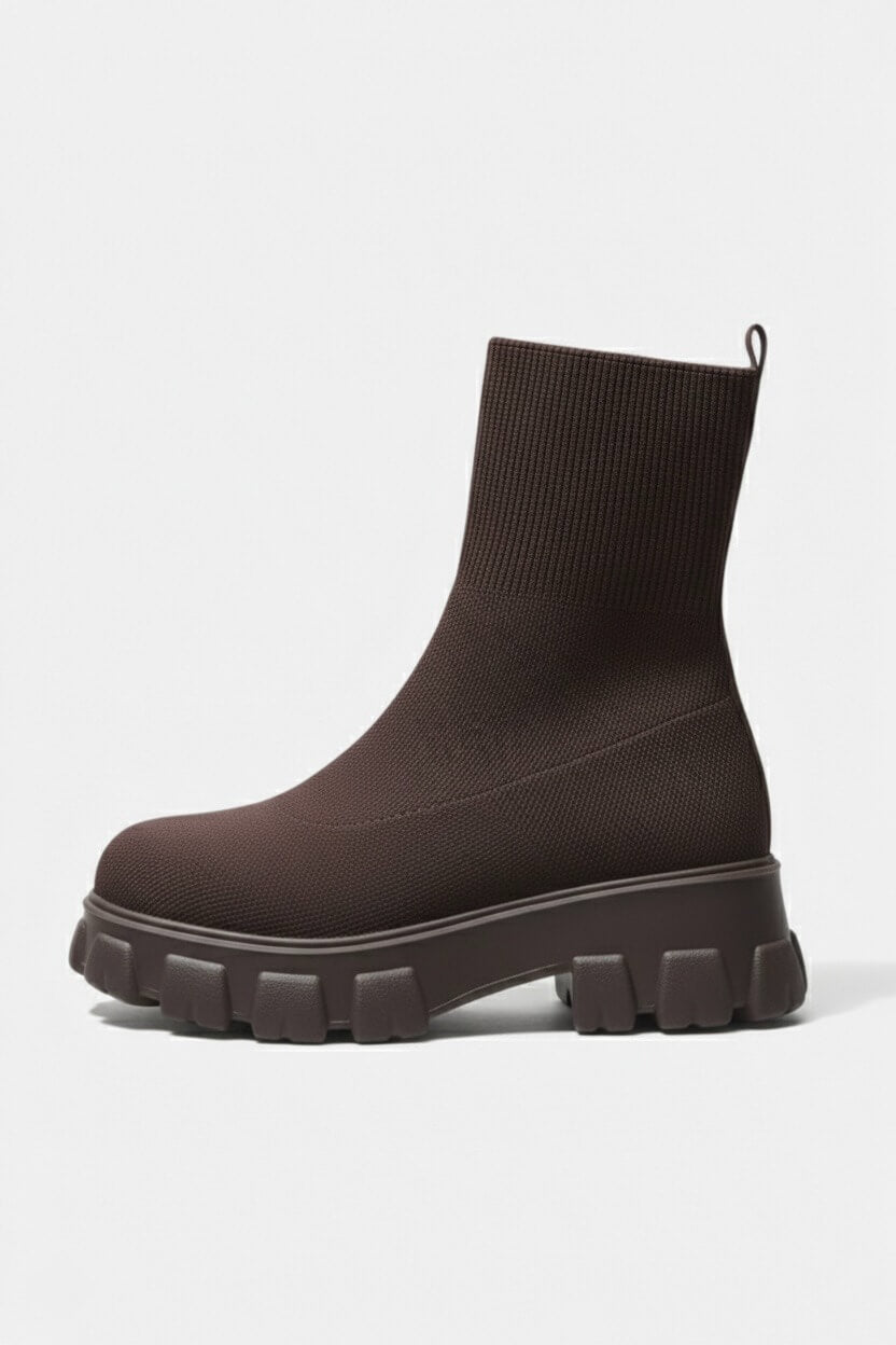 Warm Knitted Ankle Boots for Women - Modish World
