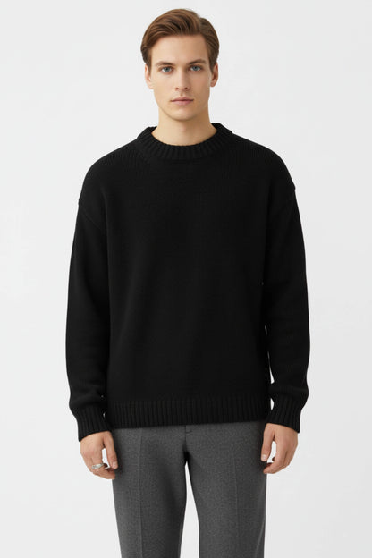 Warm Crew Neck Knitted Sweater for Men - Modish World