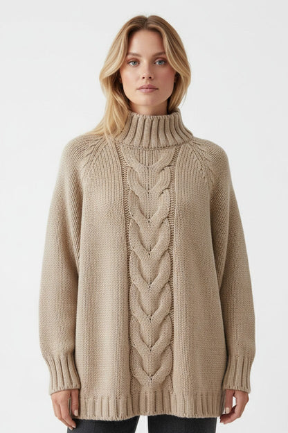 Cozy Cable Knit Women's Winter Dress - Modish World