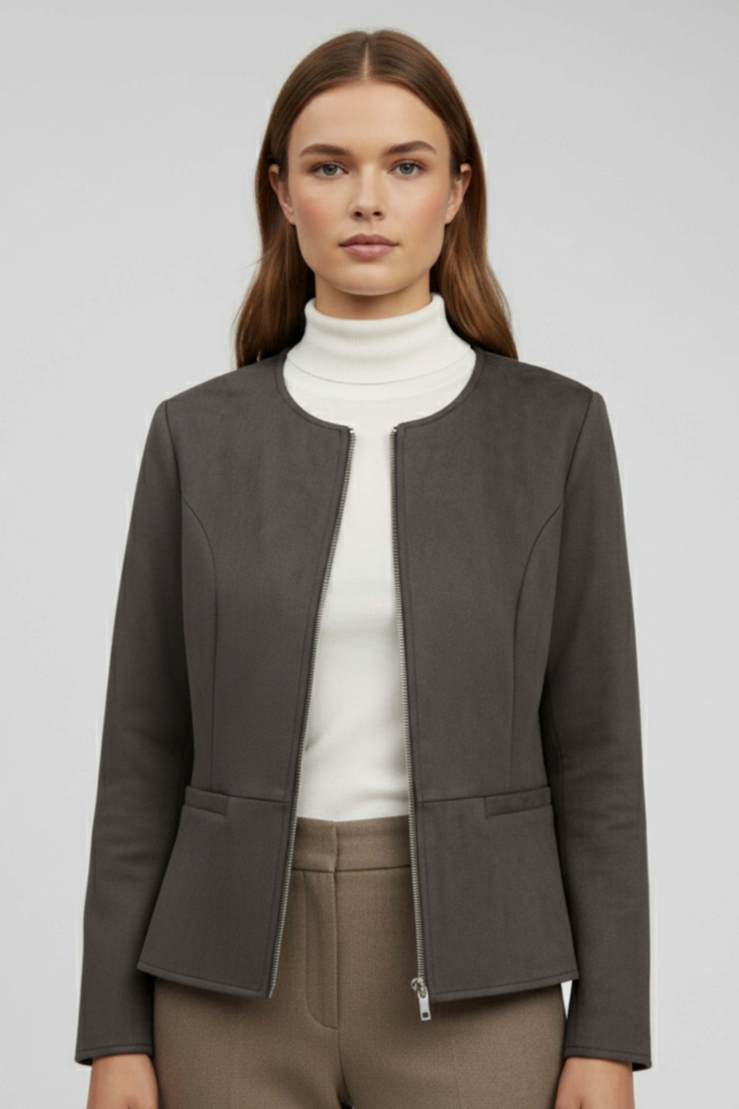 Classic Women's Coat - Elegant Modern Style Jacket