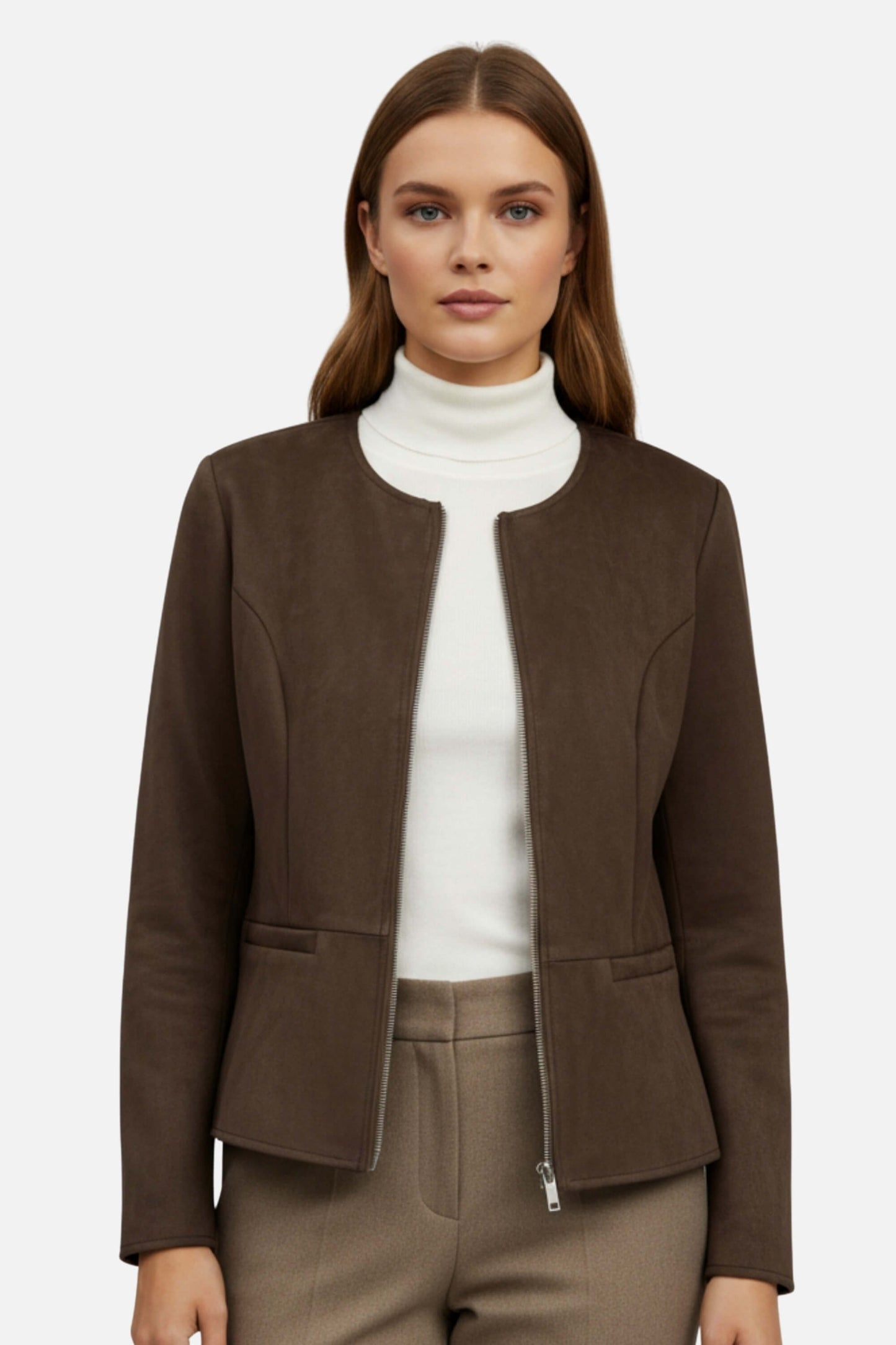 Classic Women's Coat - Elegant Modern Style Jacket