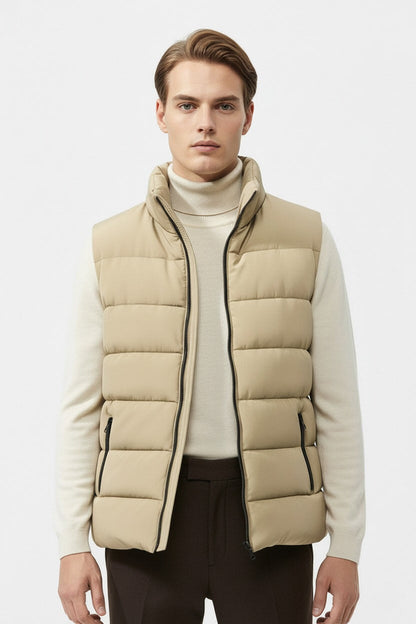 Warm Men's Padded Zip Up Winter Jacket