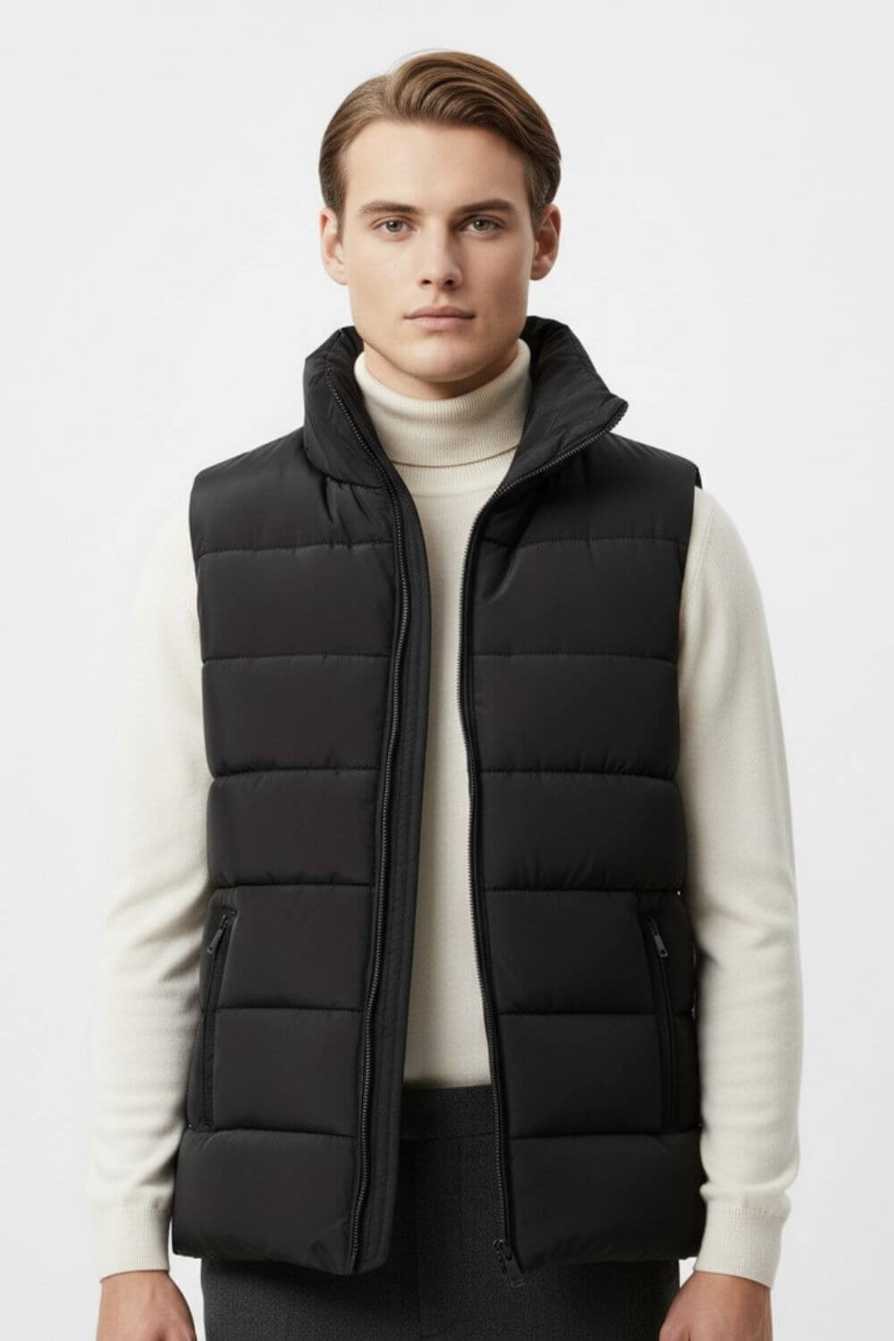 Warm Men's Padded Zip Up Winter Jacket - Modish World