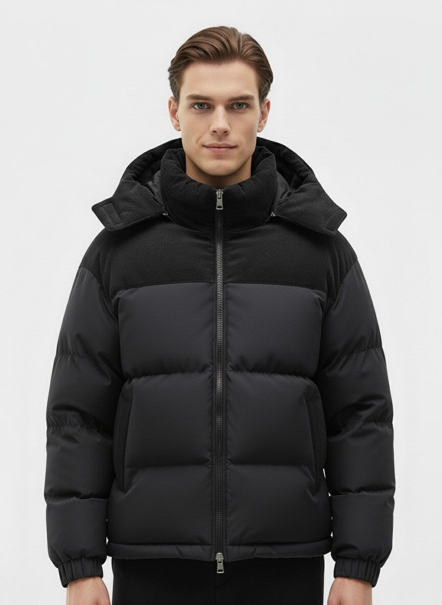 Stylish Men's Puffer Coat - Warm Winter Jacket - Modish World