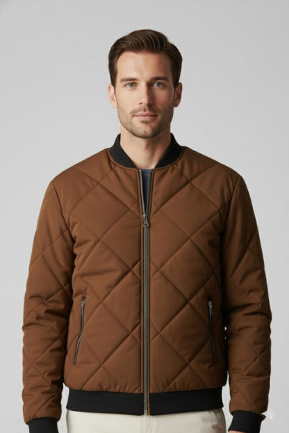 Warm Men's Padded Bomber Winter Jacket