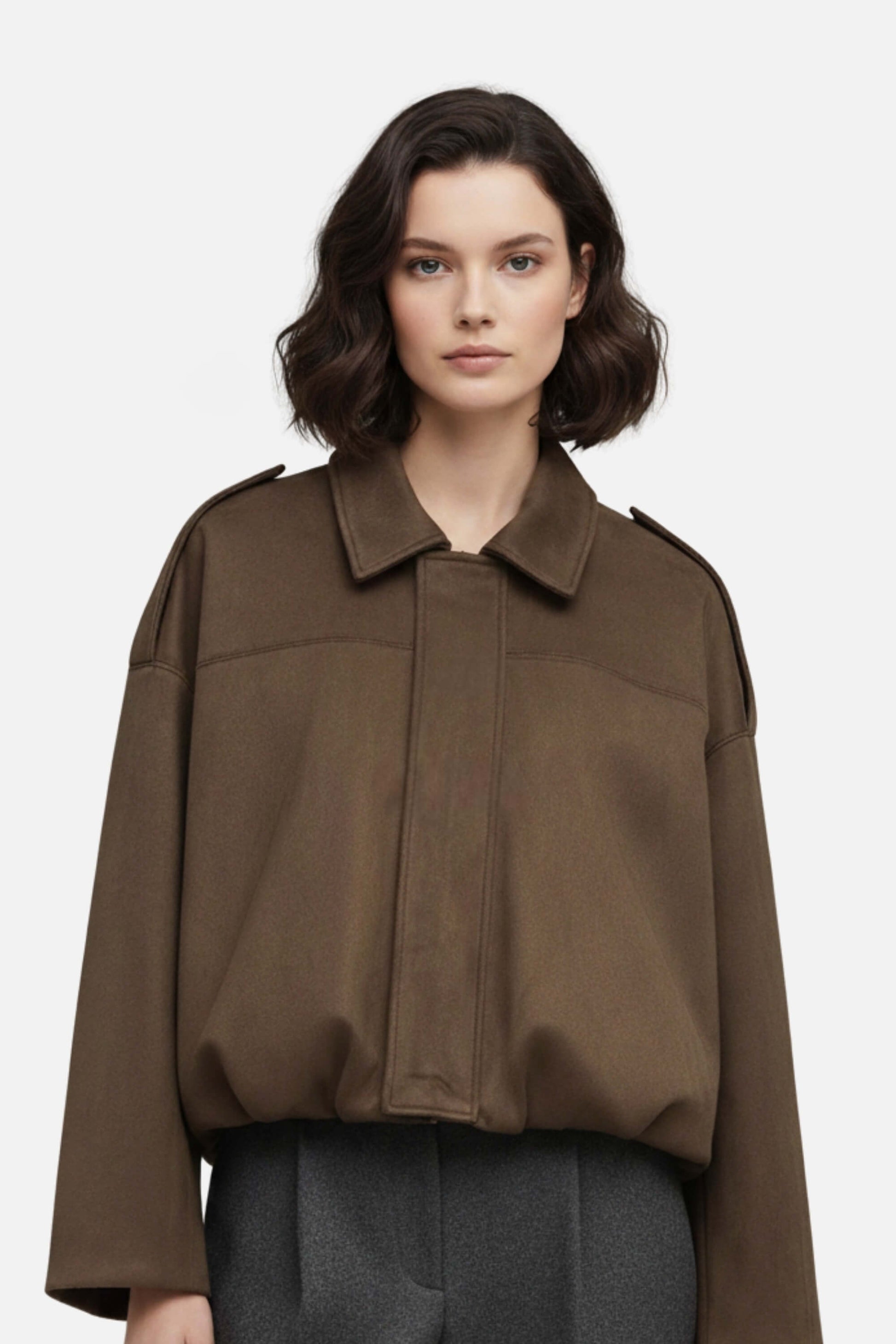 Classic Suede Bomber Jacket for Women - Modish World
