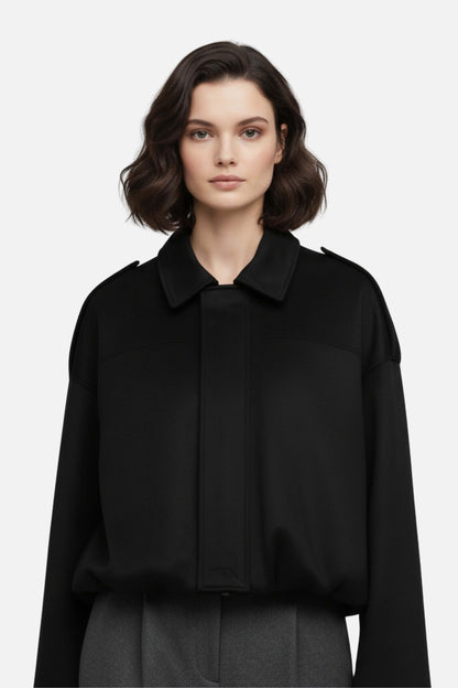 Classic Suede Bomber Jacket for Women