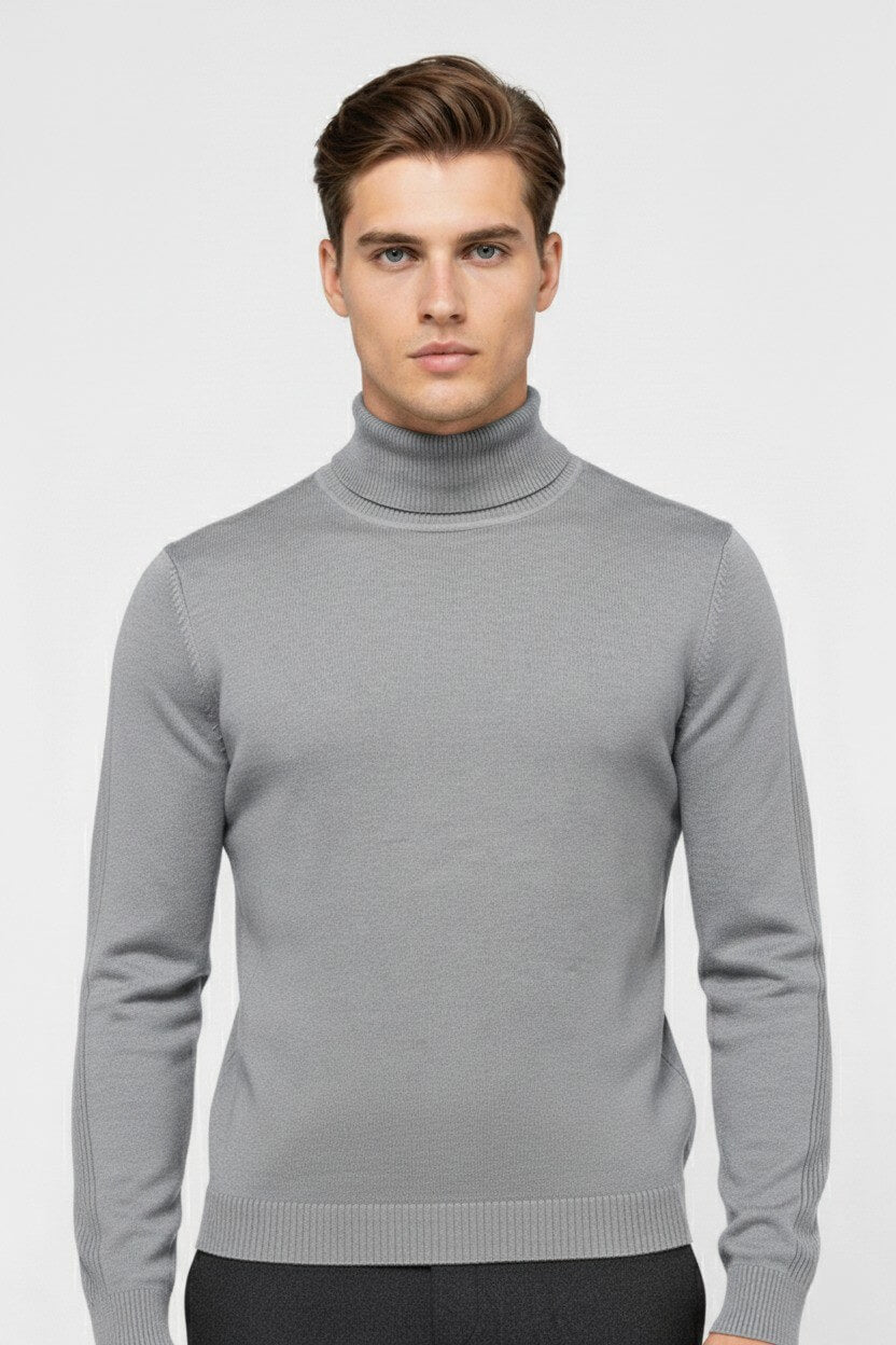 Classic Men's Thermal Turtleneck Sweater