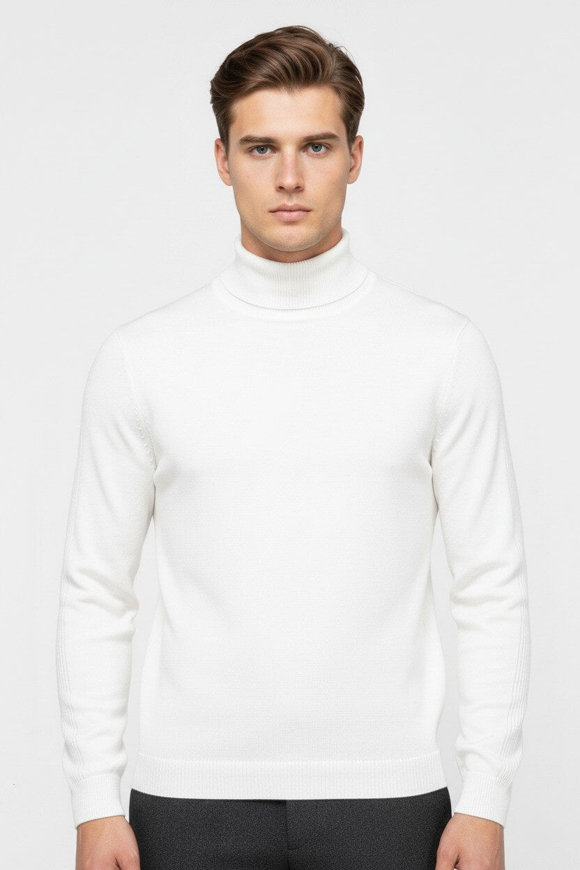 Classic Men's Thermal Turtleneck Sweater
