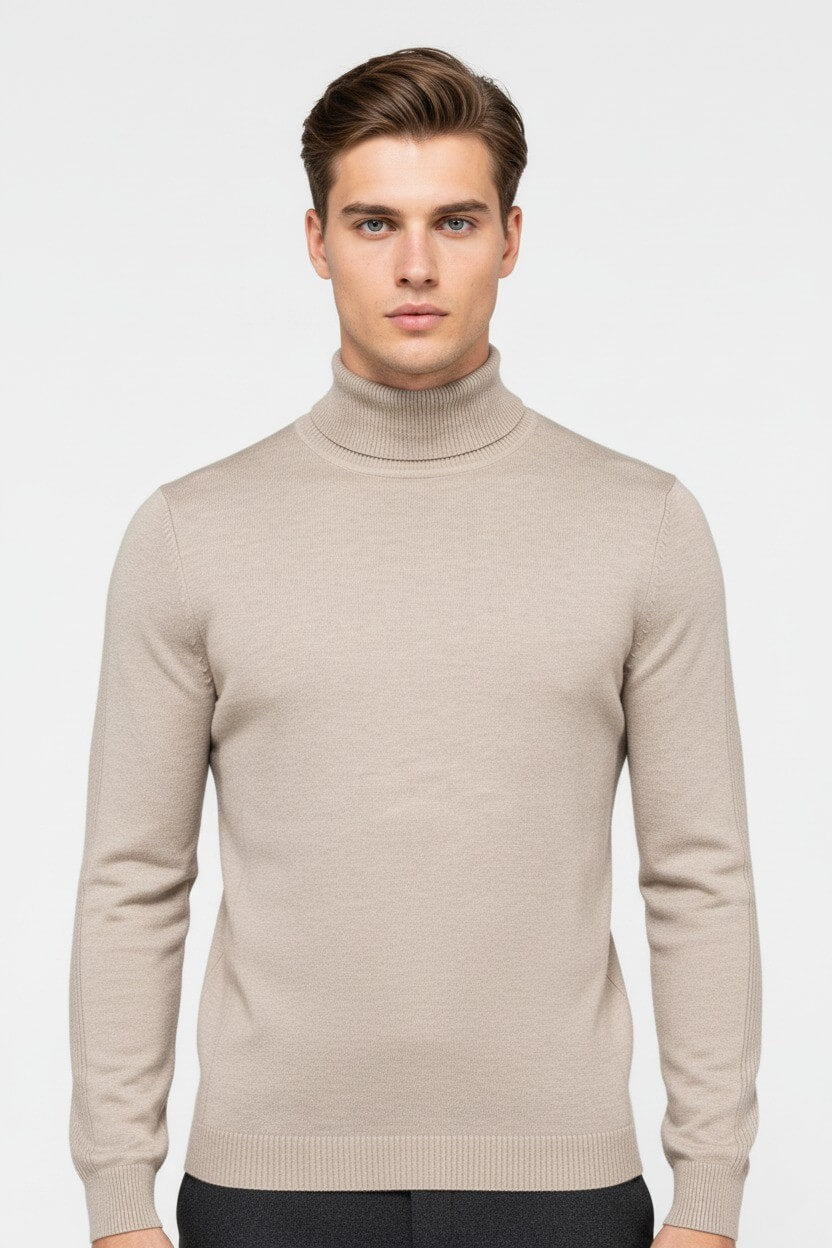 Classic Men's Thermal Turtleneck Sweater