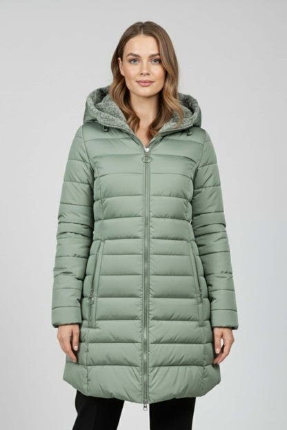 Stylish Women's Down Filled Parka Coat