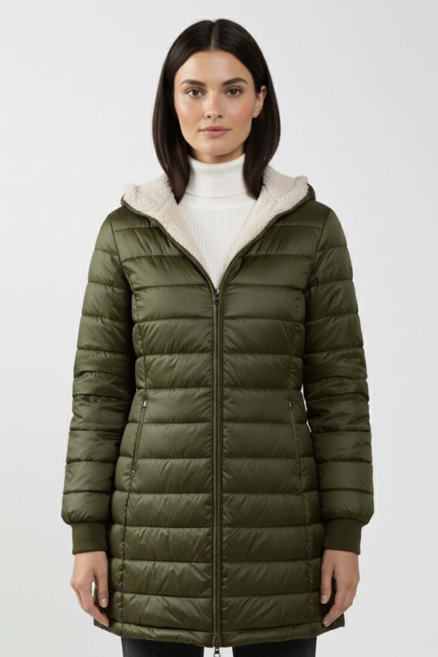 Warm Women's Puffer Coat with Insulated Design