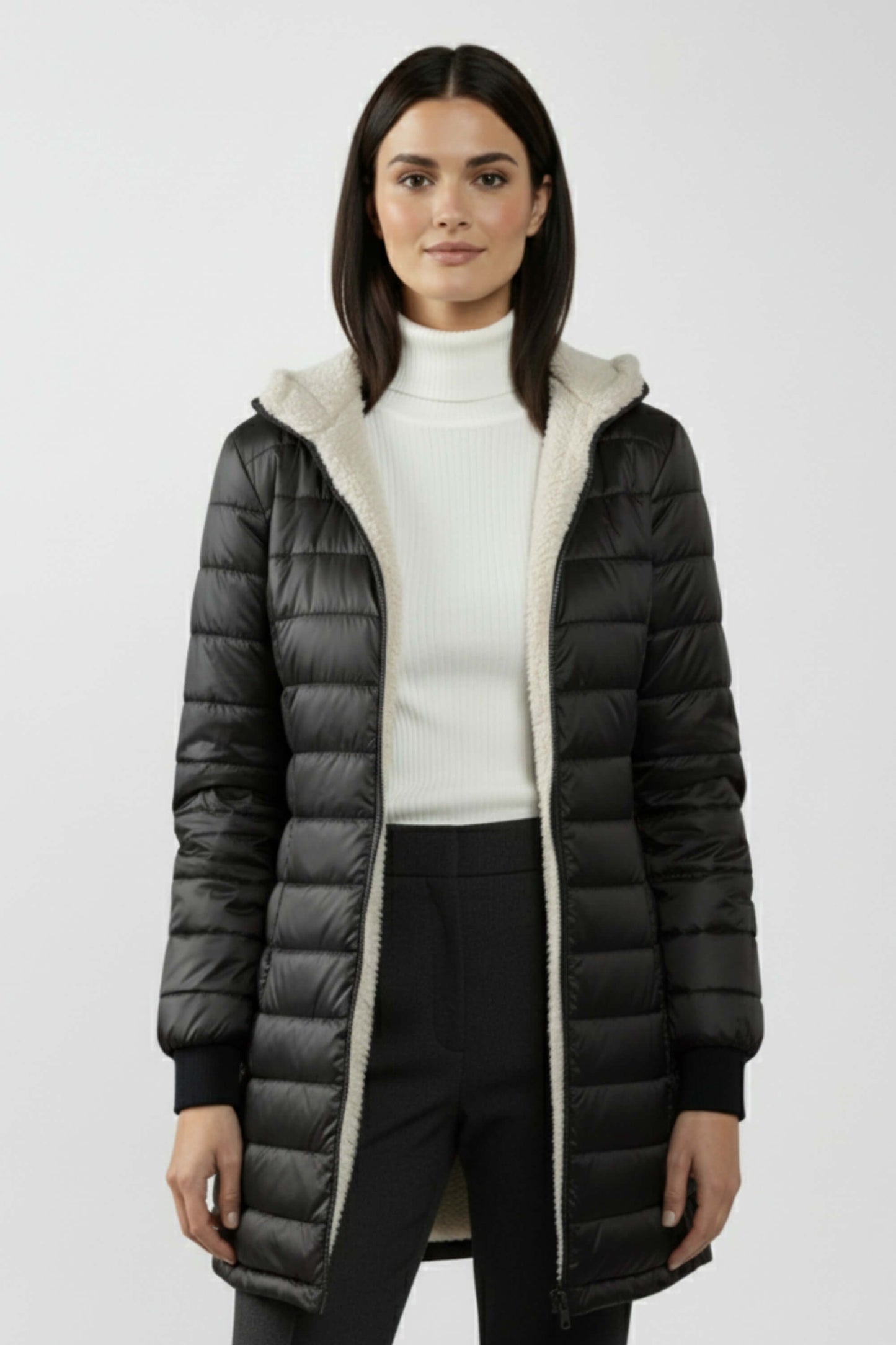 Warm Women's Puffer Coat with Insulated Design - Modish World