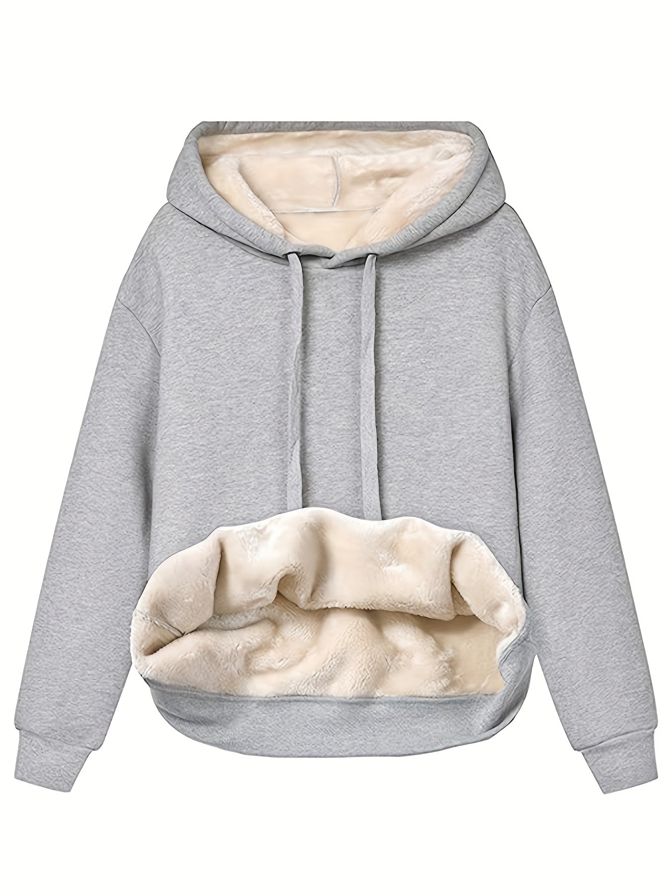Cozy Fleece Hoodie with Adjustable Hood and Pocket