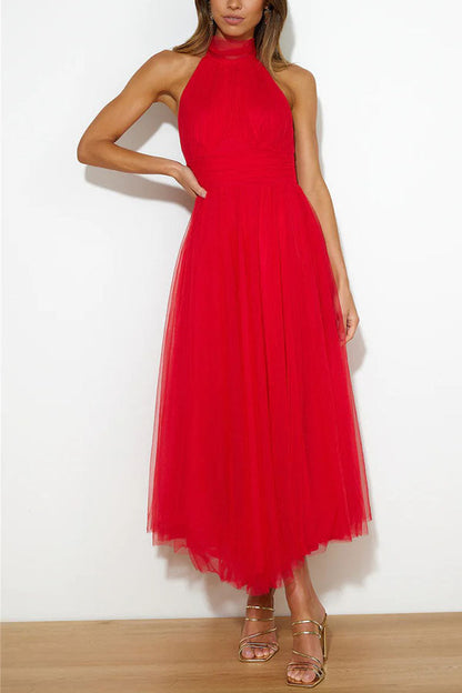 Elegant V Neck Midi Wedding Party Dress