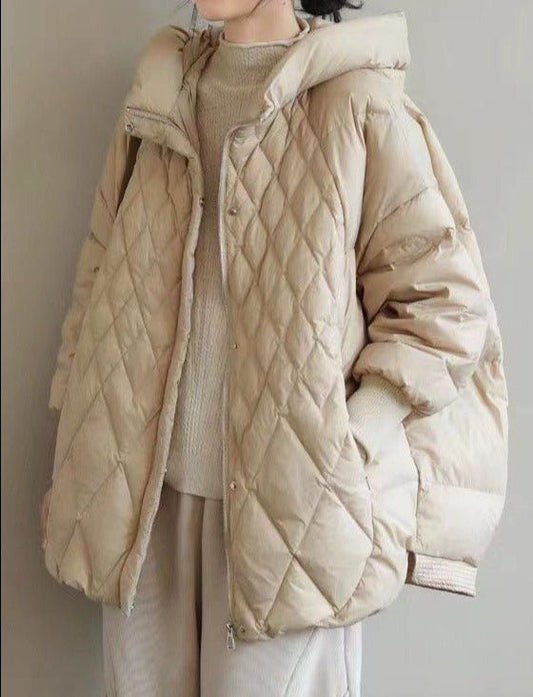Warm Women's Hooded Down Coat - ModishWorld