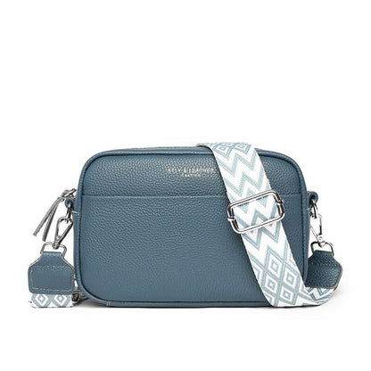 Small Women's Crossbody Purse with Colorful Adjustable Strap