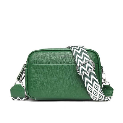 Small Women's Crossbody Purse with Colorful Adjustable Strap
