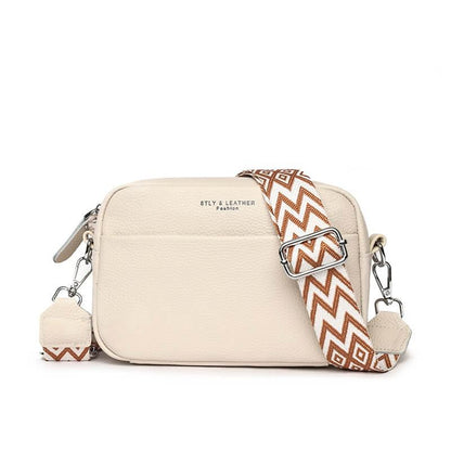 Small Women's Crossbody Purse with Colorful Adjustable Strap