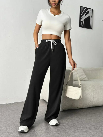 Comfortable Elastic Waist Women's Joggers Pants