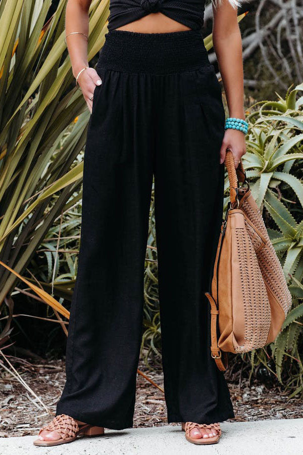 Relaxed Fit Women's Linen Pants