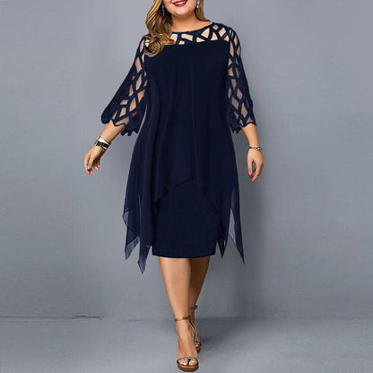 Stylish Curve Fitting Mid Length Dress for Ladies - ModishWorld