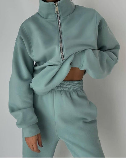 Comfy Women's Sleepwear Set - Soft Top & Leggings - ModishWorld