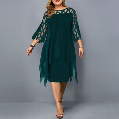 Stylish Curve Fitting Mid Length Dress for Ladies