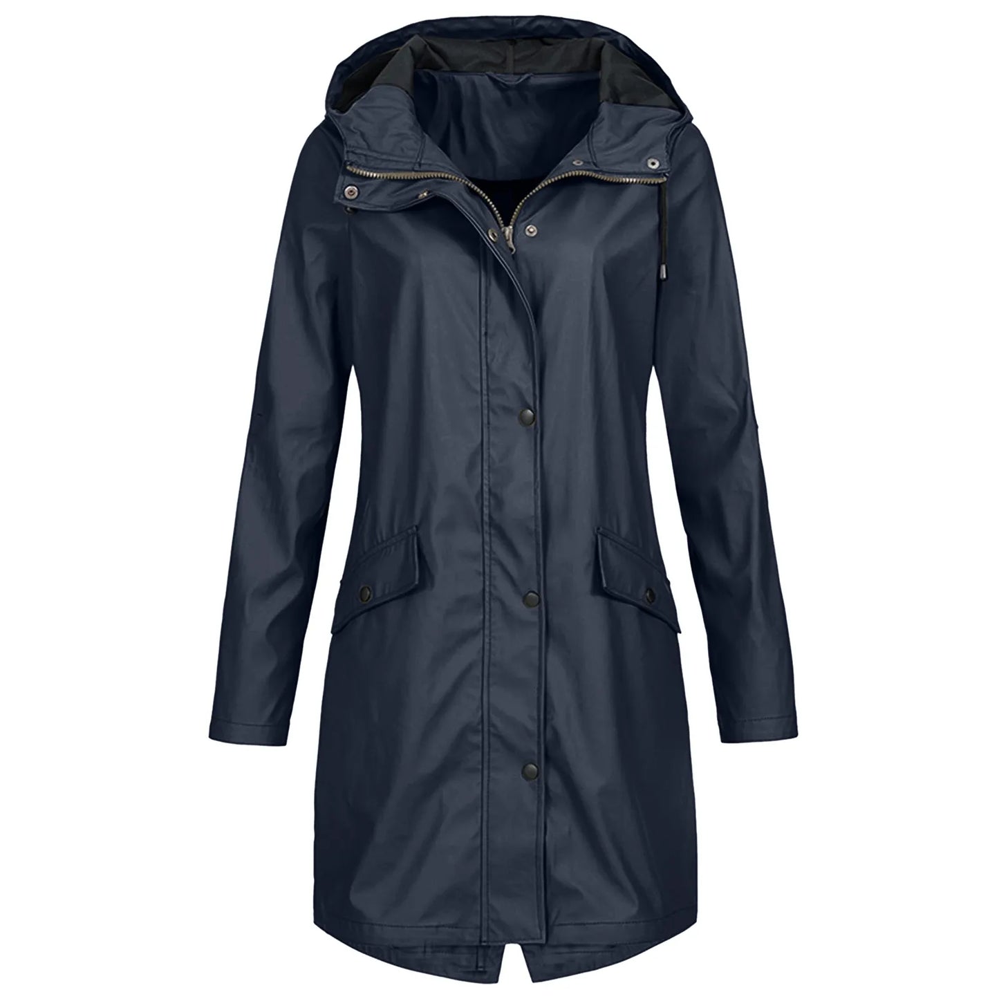 Women's Large Waterproof Parka - Hooded & Rainproof Coat - ModishWorld