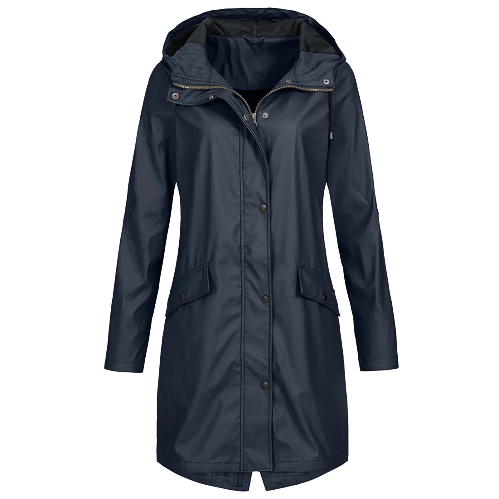 Women's Large Waterproof Parka - Hooded & Rainproof Coat - ModishWorld