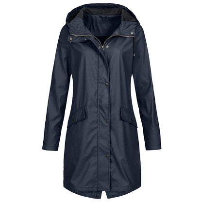 Women's Large Waterproof Parka - Hooded & Rainproof Coat - ModishWorld