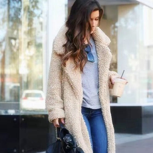 Soft Faux Fur Women's Parka Coat - ModishWorld