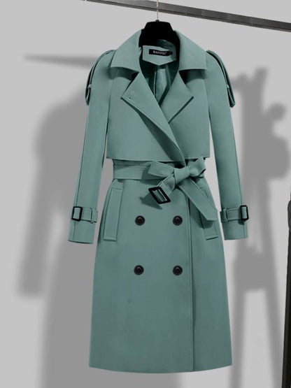 Classic Double Breasted Women's Trench Coat