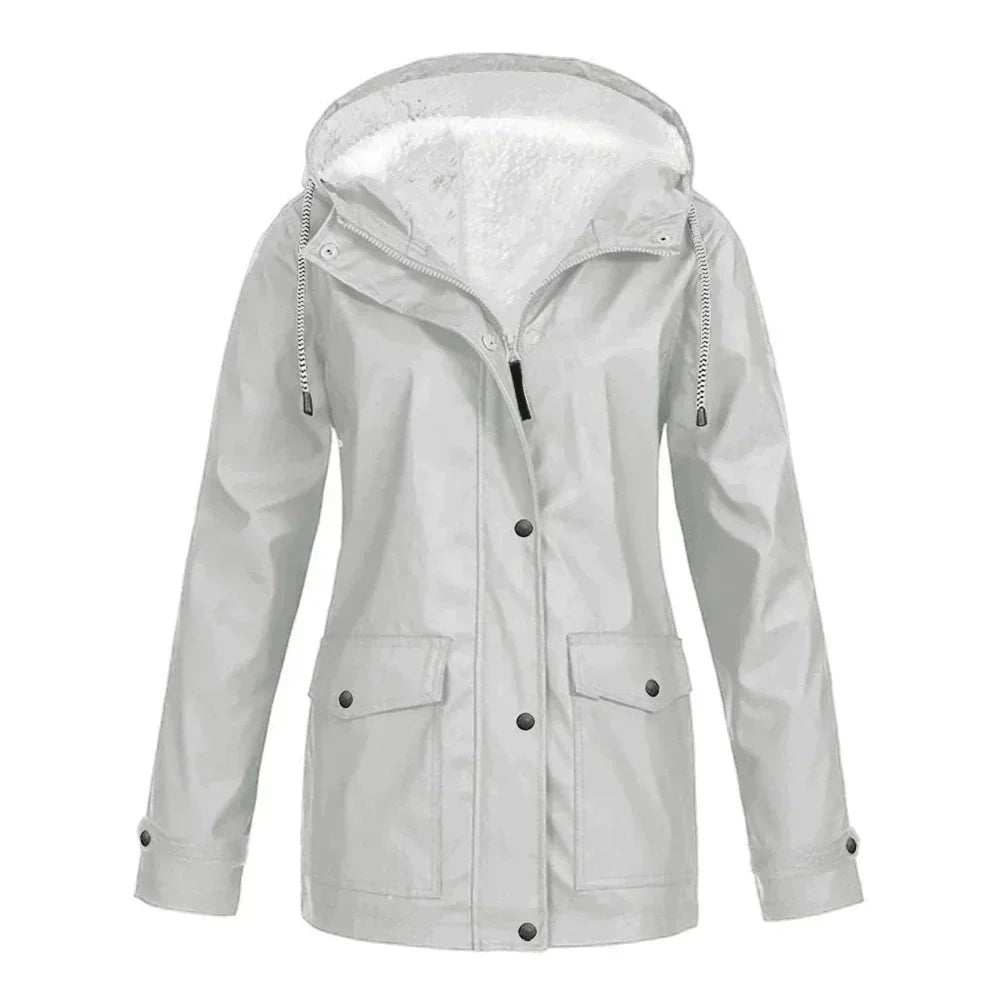 Waterproof Hooded Coat - Insulated Ladies Jacket