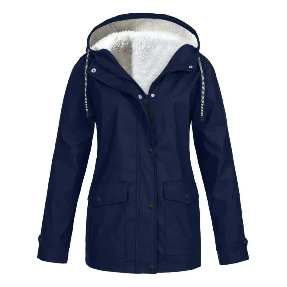 Waterproof Hooded Coat - Insulated Ladies Jacket