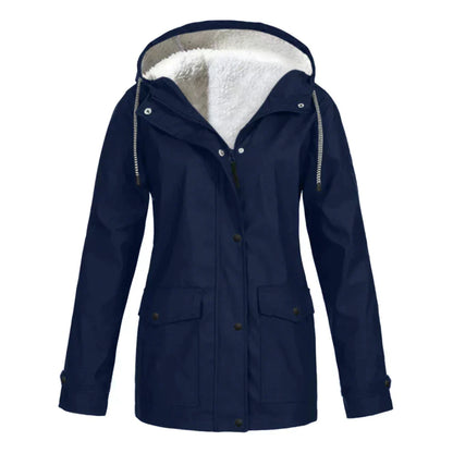 Waterproof Hooded Coat - Insulated Ladies Jacket
