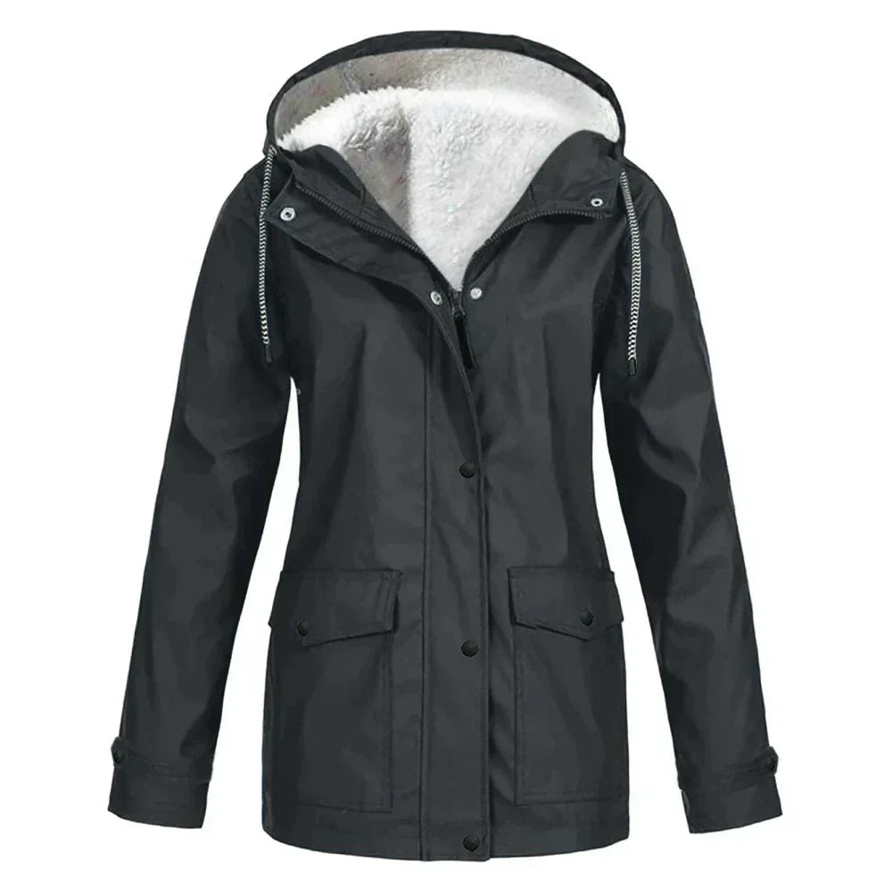 Waterproof Hooded Coat - Insulated Ladies Jacket - ModishWorld