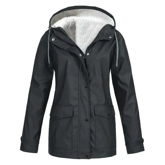 Waterproof Hooded Coat - Insulated Ladies Jacket - ModishWorld