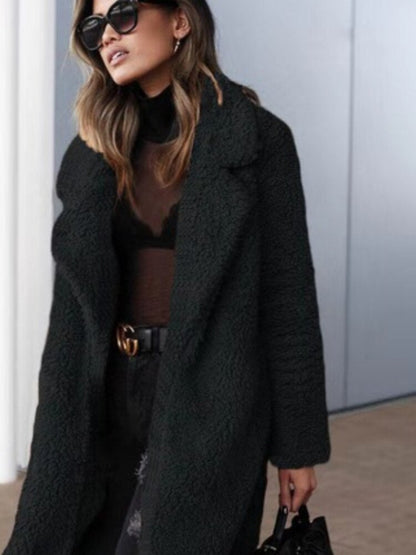 Soft Faux Fur Women's Parka Coat