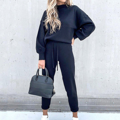 Comfy Women's Pajama Set - Long Sleeve & Jogger Pants