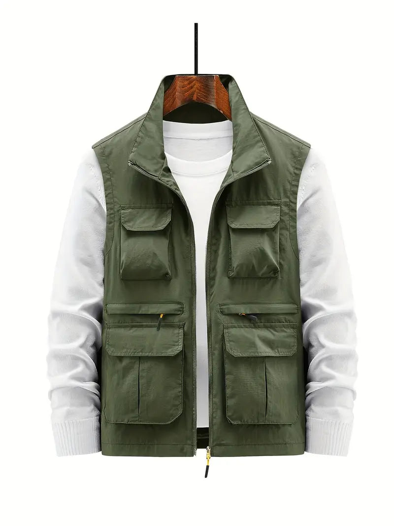 Practical Mens Zipper Fishing Vest - ModishWorld