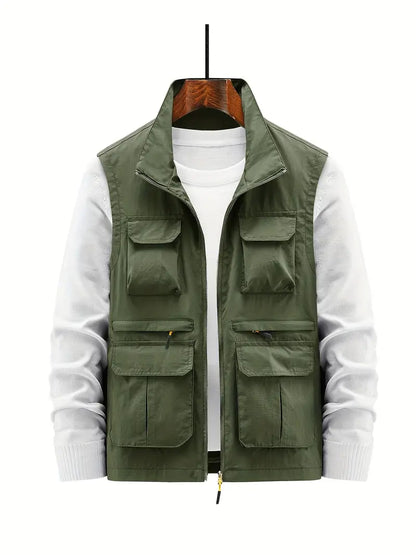 Practical Mens Zipper Fishing Vest - ModishWorld